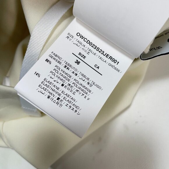 Off-White c/o Virgil Abloh Sleek Split Leggings Pants Womens 36 (US XXS) - Picture 12 of 16